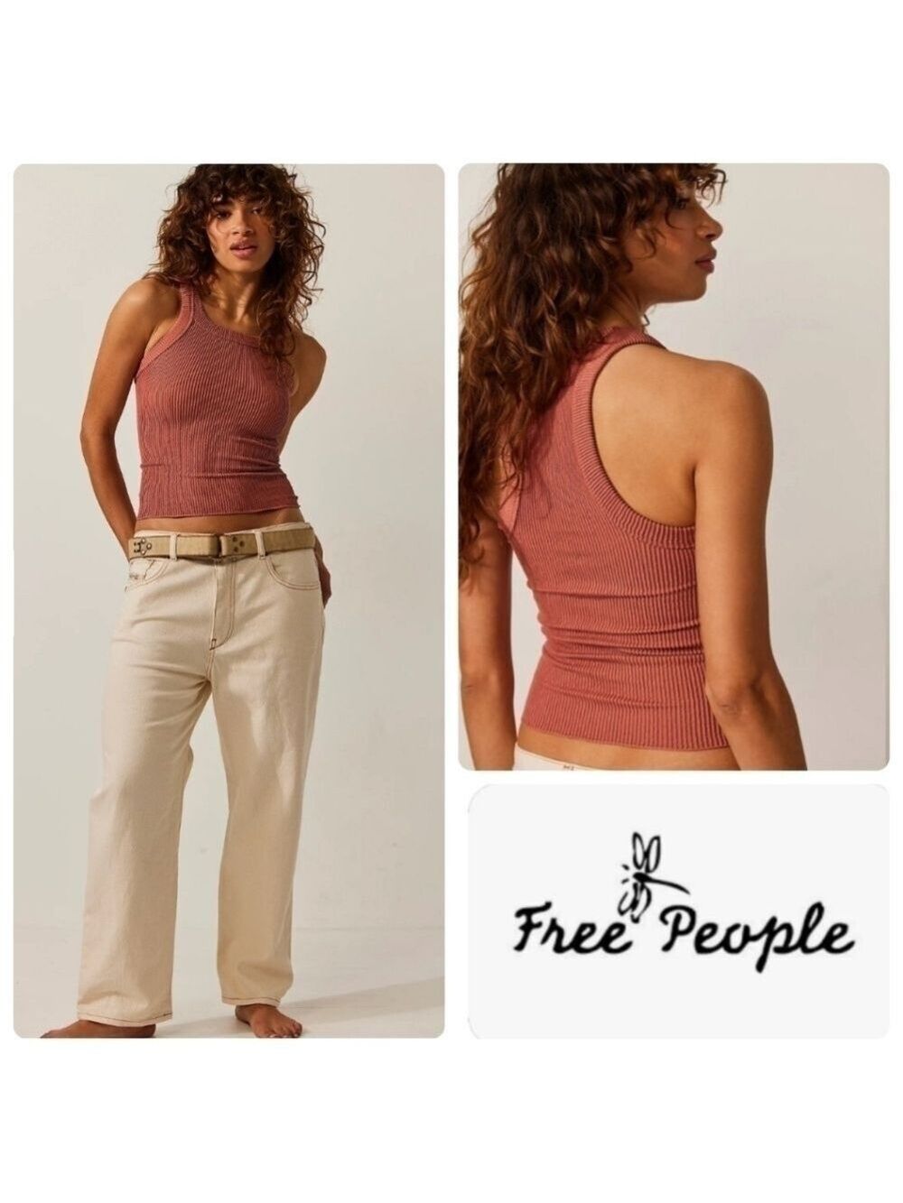 NWOT Free People Ribbed Seamless tank top